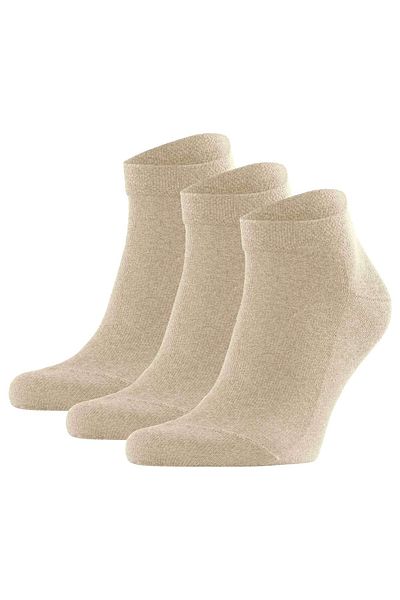 FALKE Herren Sneakers 3er-Set – Delicate London, Socken, Baumwolle, Logo, Einfarbig