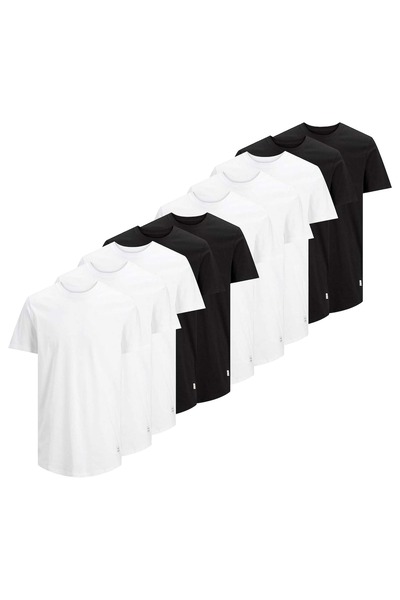 Jack & Jones JACK&JONES Herren T-Shirt, 10er Pack - JJENOA, kurzarm, Rundhals...