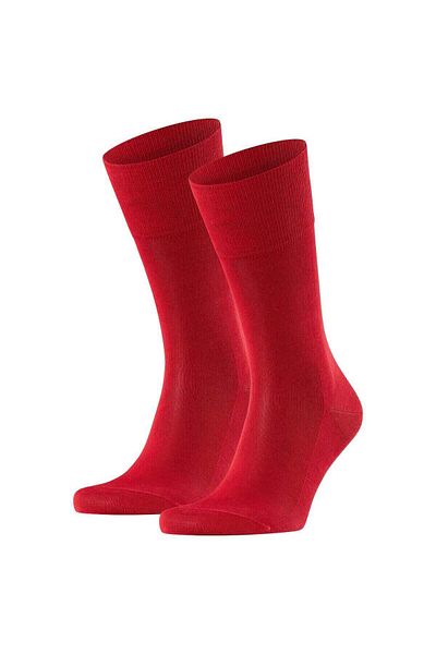 FALKE Herren Socken 2er Pack - Tiago, Strümpfe, Baumwolle, Logo, lang, einfarbig