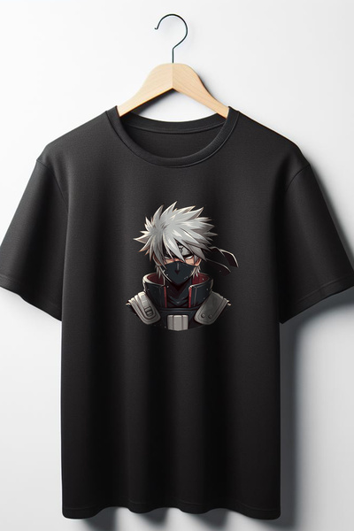 Vordevia Kakashi Hatake Štampano Oversize kroj široka unisex okrugla kragna c...