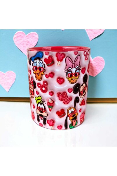 mug shop Mickey Mouse, Donald Duck, Goffy, Disney Tasarım Hediyelik Porselen Kupa Bardak