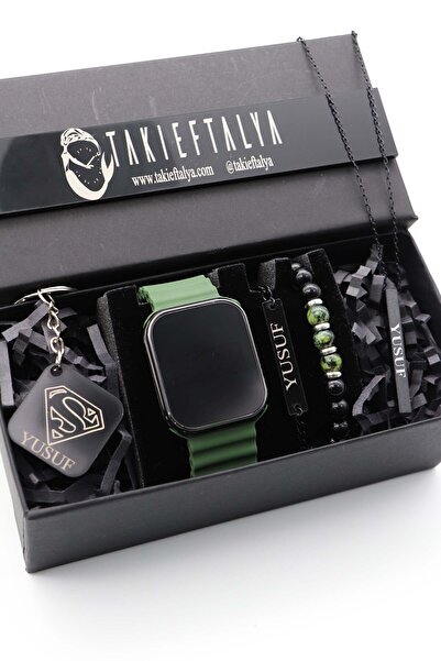 nw northwatch Haki Dijital Saat, Kişiye Özel Kolye, Bileklik, Anahtarlık ve A...