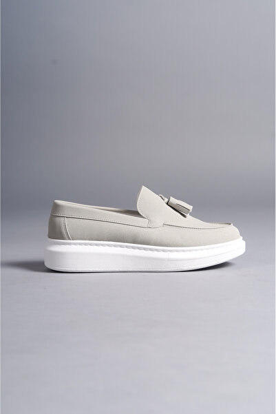 BZ Moda B154 BT Laceless Orthopedic Sole Corcik Type Tufted Suede Men's Classic Daily Shoes Gray