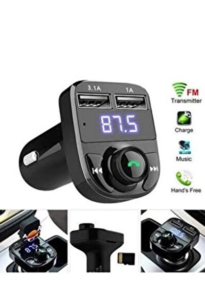 Carx8 Pro Araç Usb Mp3 Sd Kart Çakmaklık Girişli Oto Müzik Çalar Kiti Çakmak Girişi Bluetooth