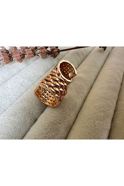 PAMES Rose Patterned Wicker Roll Xuping Earrings