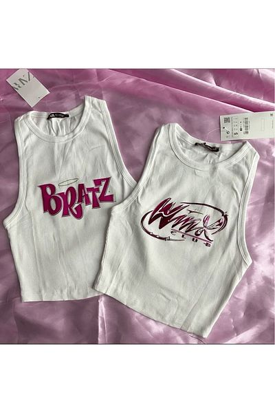 Gofeel Harajuku Winx Detail Crop Tank