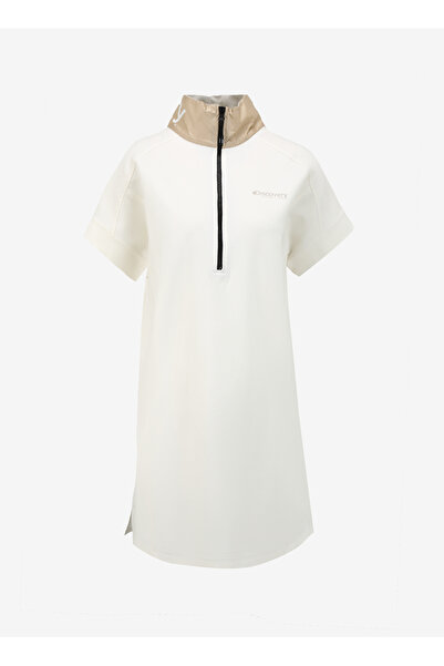 Discovery Expedition Kırık Beyaz Kadın Dik Yaka Relaxed Elbise D4SL-ELB3008