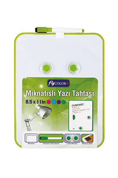 FLY COLOR Mıknatıslı Buzdolabına Yapıştırılabilir Yazı Tahtası Yeşil