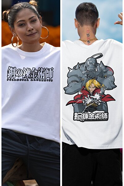 Fuddy Moda Оверсайз Fullmetal Alchemist EX2 Футболка з принтом на спині унісе...