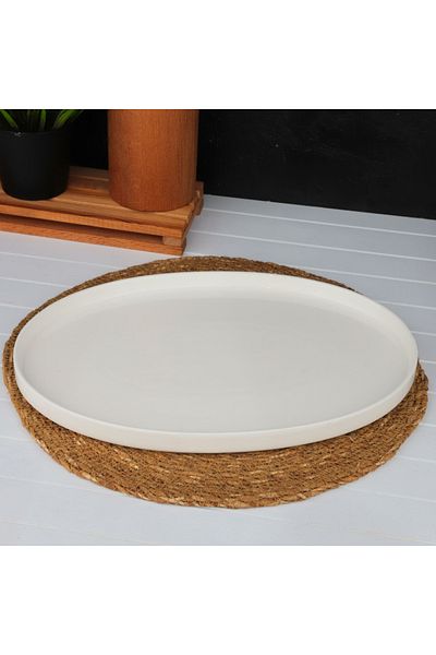 MİEN Mien Porcelain Oval Large Size Presentation Plate