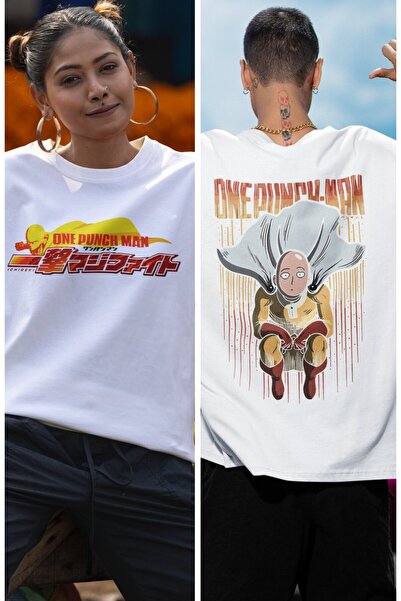 Fuddy Moda One Punch-Man Unisex Oversize kroj Back Štampano majica