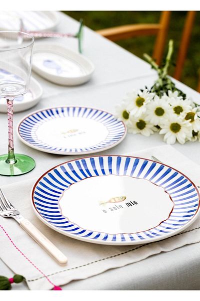 The Mia 26 cm Fish Serving Plate - Set of 6