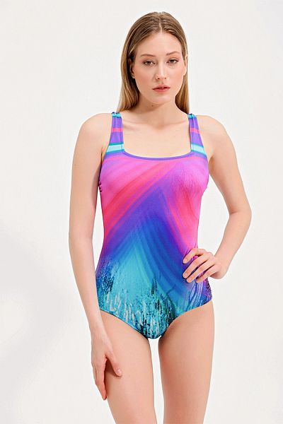 ZEKİ Patterned Swimsuit