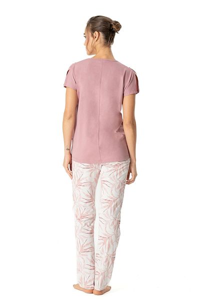 U.S. Polo Assn. US Polo Assn.17026 - Women's V-Neck Short Sleeve Pajamas Set