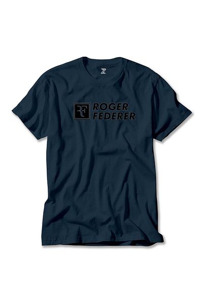 Z zepplin Μπλουζάκι με κείμενο Roger Federer Navy Blue