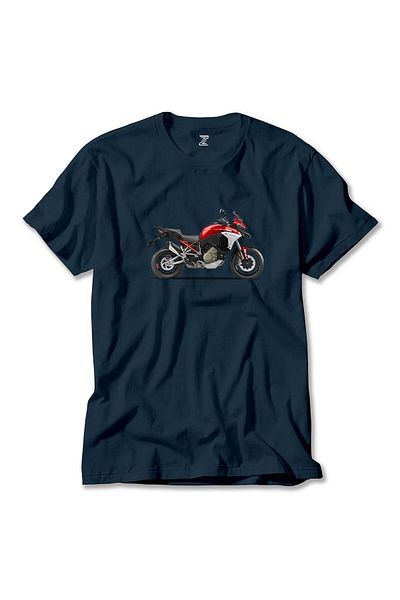 Z zepplin Μπλουζάκι Ducati Multistrada V4 Red-MY21 Navy