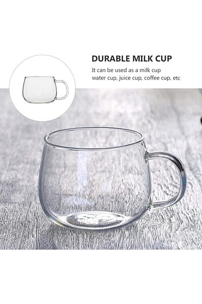 Yenigeldi 260 ml Black Borosilicate Glass Cup - Heat Resistant