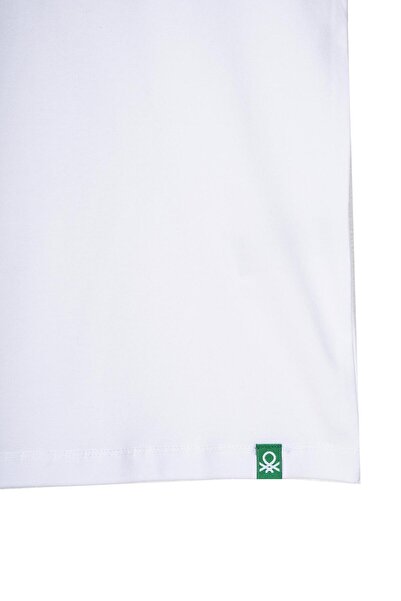 Benetton United Colors of Benetton Erkek Çocuk Beyaz T-shirt BNT-B21405