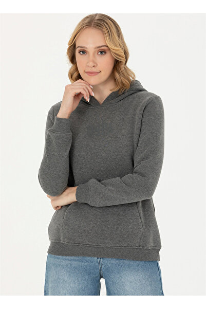 U.S. Polo Assn. BAZA. Polo Assn. Hanorac pentru damă, antracit, cu guler cu g...