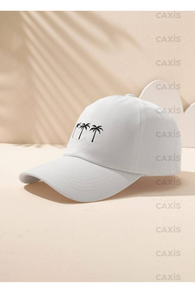 GYES Регульована капелюх з принтом пальми з габардину