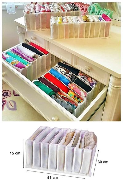 GÜRAY LİFE Large-L Size Multi-Purpose Organizer for Closet and Drawer