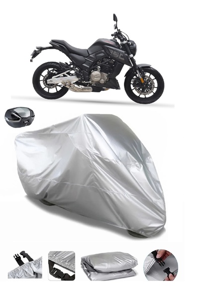AUTOLION Arora SK 250 KV Compatible Gray Motorcycle Tarpaulin Premium Quality