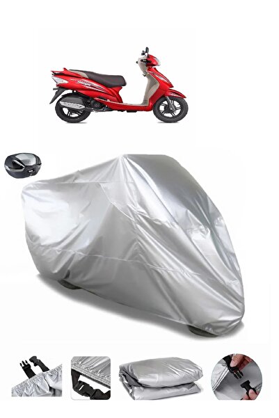 AUTOLION TVS Wego Rear Bag Compatible Motorcycle Tarpaulin Premium Quality Thick