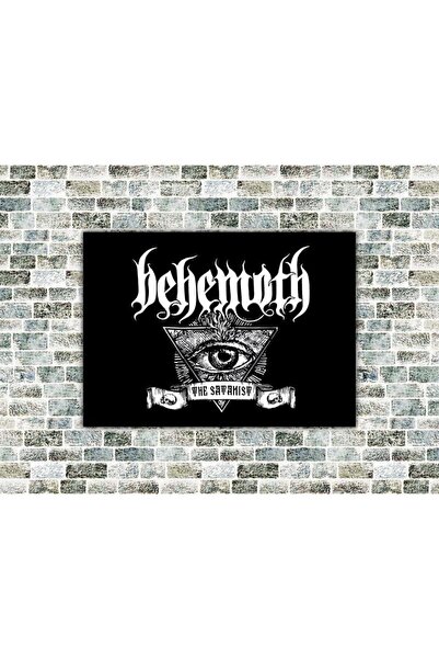 icase Behemoth Satanist Tablou din lemn