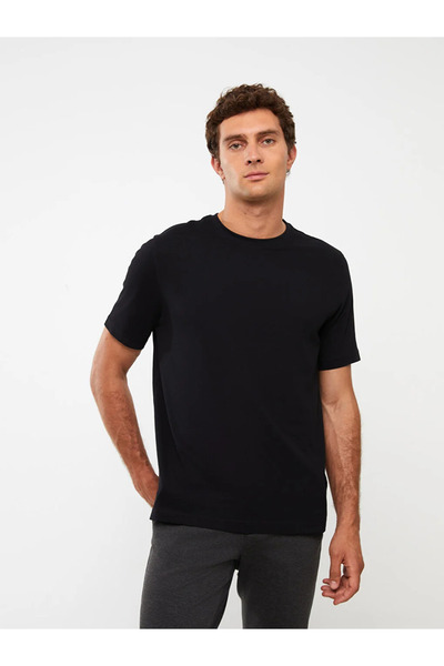 LC Waikiki Ανδρικό μπλουζάκι LCWAIKIKI Classic Crew με κοντό μανίκι χτενισμένο βαμβακερό