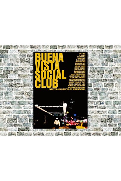 icase Ξύλινη ζωγραφιά αφίσας του Bueno Vista Social Club