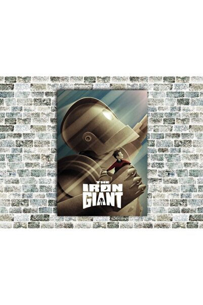 icase Ο Σιδερένιος Γίγαντας Ξύλινος Πίνακας