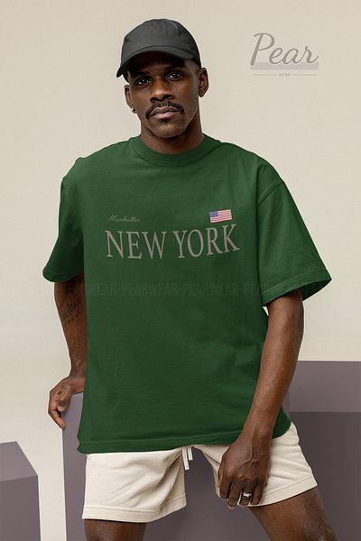 Pear Wear Μπλουζάκι New York Printed Unisex T-Shirt Oversize