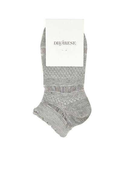 Dıvarese Gri Kadın Bambu Çorap
