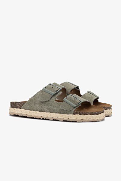 Valmenti Simba Menta - Women's Genuine Leather Slippers