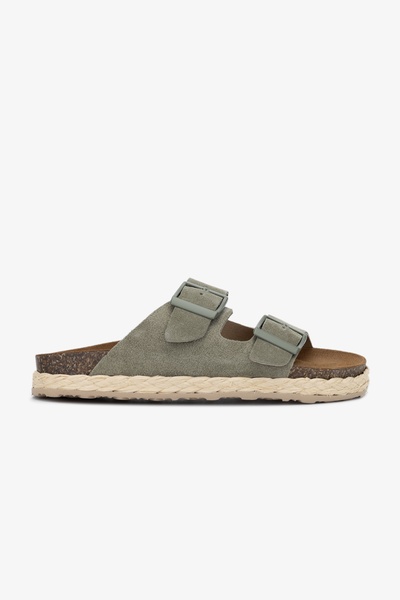 Valmenti Simba Menta - Women's Genuine Leather Slippers