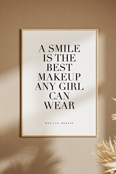 Runrux Marilyn Monroe Sözlü Tablo, Poster - Çerçevesiz Ünlü Serisi Posterleri...