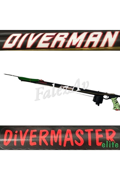 Diverman Divermaster Elite Makaralı Çift Lastik Zıpkın - 90 CM