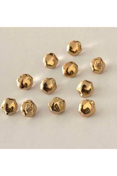 ODDA TASARIM ATÖLYESİ Gold Color Blouse Button