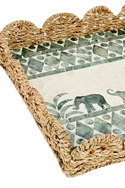 Karaca Home Katie Dekoratif Tepsi 30x30x6 cm