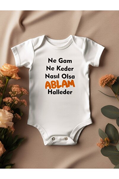 My Sister Handles Written Baby Bodysuit
