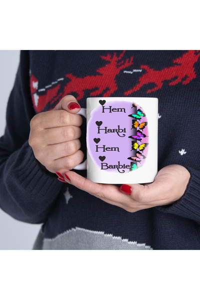 nyshediyelik Hem Harbi Hem Barbie Baskılı Kupa Bardak