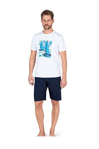 Pierre Cardin 6039 Ανδρικό κοστούμι πιτζάμες με κοντομάνικο σορτς