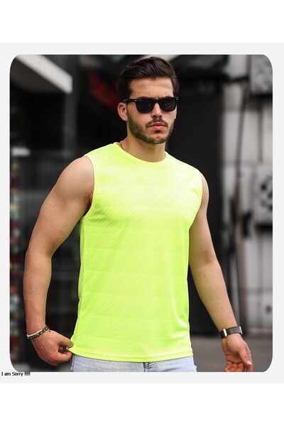 Spor Life Micro Printed Patterned Athlete T-shirt - Men's Style