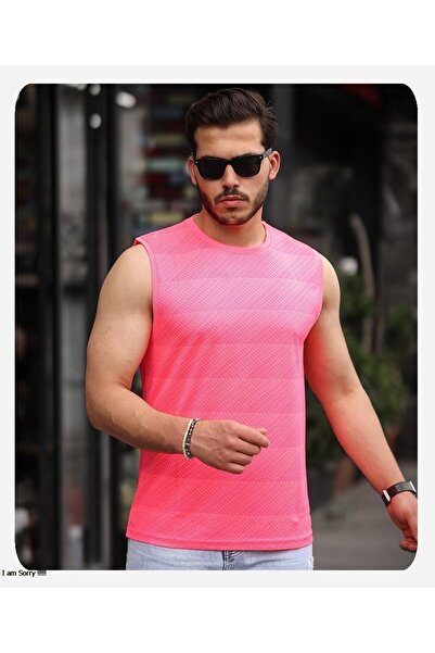 Spor Life Micro Printed Patterned Athlete T-shirt - Men's Style