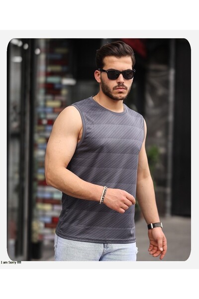 Spor Life Micro Printed Patterned Athlete T-shirt - Men's Style