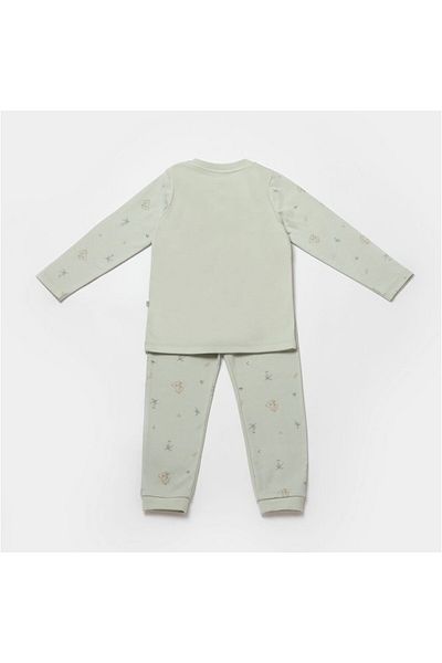 Biorganic Koala Jungle Patterned Pajama Set - 59778