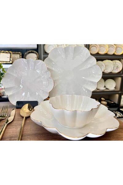 ROY KING 24 Parça Yemek Takımı Gümüş EMS S2302A