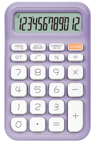 Daxi X-150 LİLA 12 HANELİ KÜÇÜK BOY HESAP MAKİNESİ