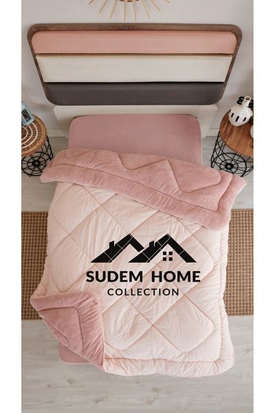 Sudemhome لحاف ويلسوفت مزدوج الجوانب لشخص واحد، لحاف ويلسوفت الناعم الناعم 155*215 مسحوق