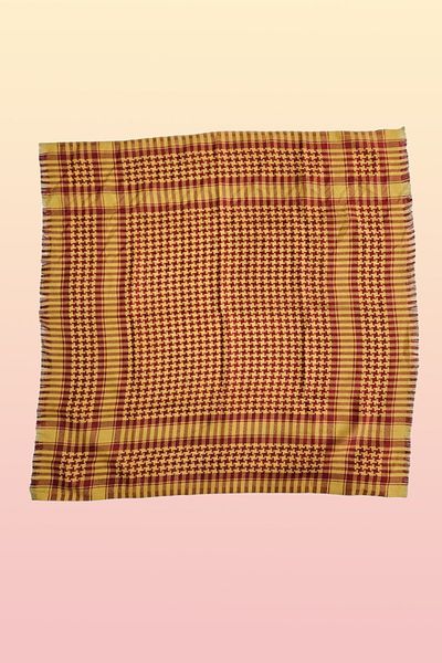 Bima Ticaret Square Model Kefiye - Top Quality Yellow Orange Puchsia